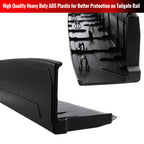 2016-2019 Toyota Tacoma Black Textured ABS Tailgate Cap Protector Cover