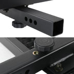 Universal Black Aluminum Hitch Mounted Rear Bumper Step & Protector For 2" Hitch Receiver