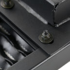 Universal Black Aluminum Hitch Mounted Rear Bumper Step & Protector For 2" Hitch Receiver