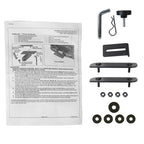 Universal Black Aluminum Hitch Mounted Rear Bumper Step & Protector For 2" Hitch Receiver