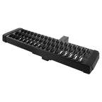 Universal Black Aluminum Hitch Mounted Rear Bumper Step & Protector For 2" Hitch Receiver