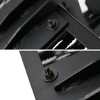 Universal Black Aluminum Hitch Mounted 6" Drop Rear Bumper Step & Protector For 2" Hitch Receiver