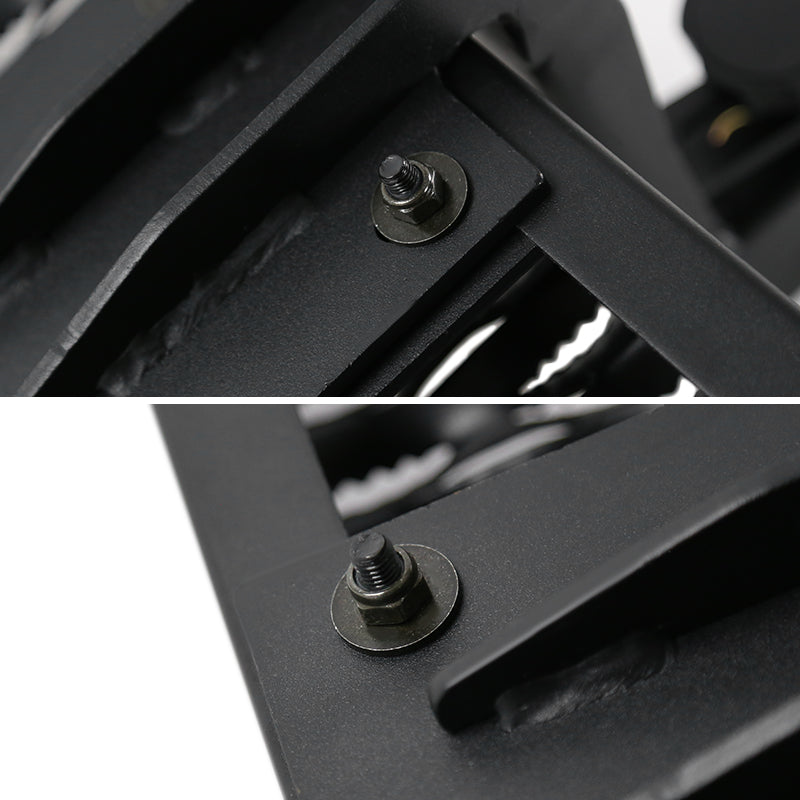 Universal Black Aluminum Hitch Mounted 6" Drop Rear Bumper Step & Protector For 2" Hitch Receiver