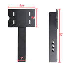 Universal Black Aluminum Hitch Mounted Anti-Slip Step & Protector For 2" Hitch Receiver