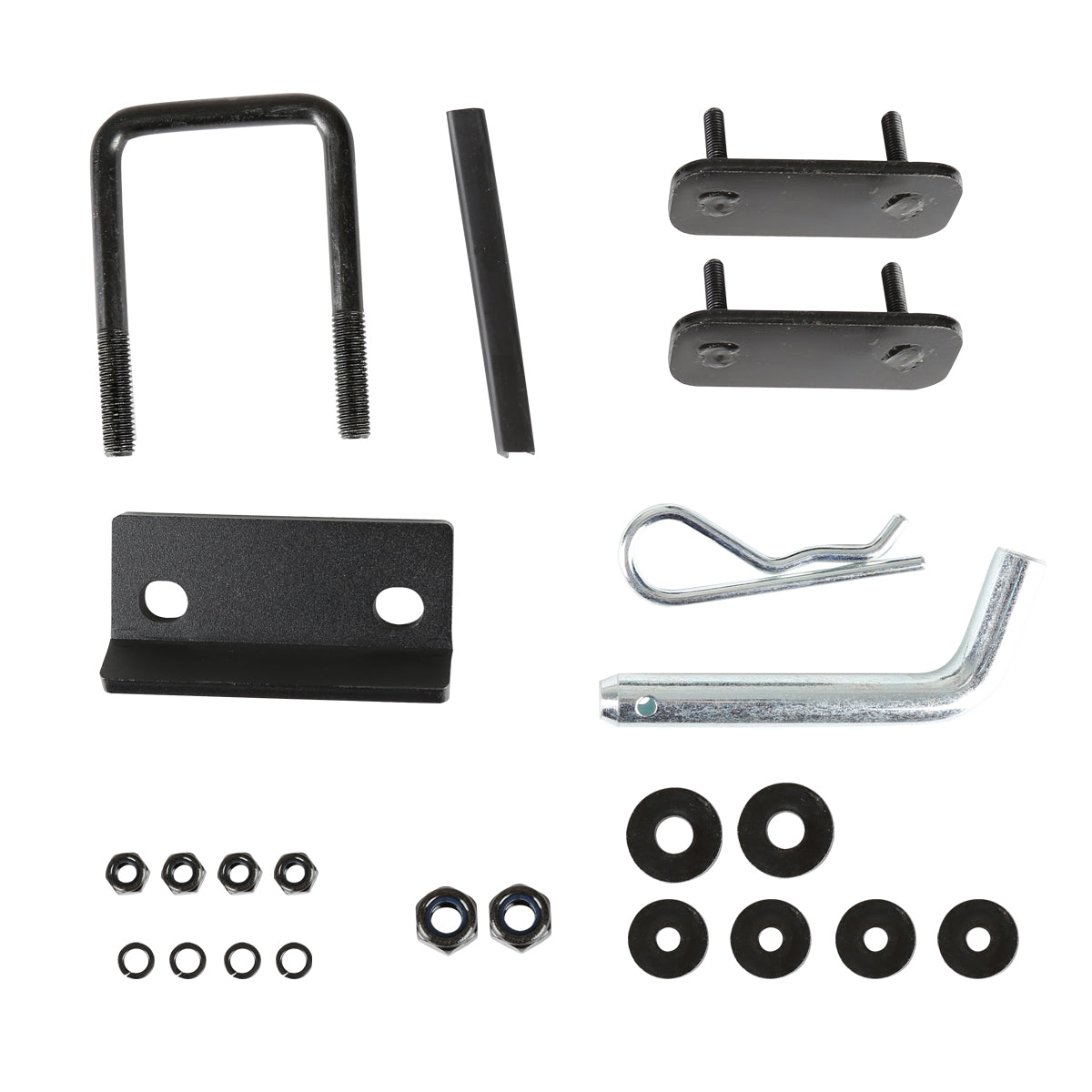 Universal Black Aluminum Hitch Mounted Anti-Slip Step & Protector For 2" Hitch Receiver
