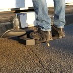 Universal Black Aluminum Hitch Mounted Anti-Slip Step & Protector For 2" Hitch Receiver