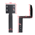 Universal Black Aluminum Hitch Mounted 6" Drop Anti-Slip Step & Protector For 2" Hitch Receiver