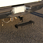 Universal Black Aluminum Hitch Mounted 6" Drop Anti-Slip Step & Protector For 2" Hitch Receiver