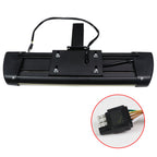 Universal Black Steel Adjustable Rear Step Bar w/ LED Brake Light For 2" Hitch Receiver