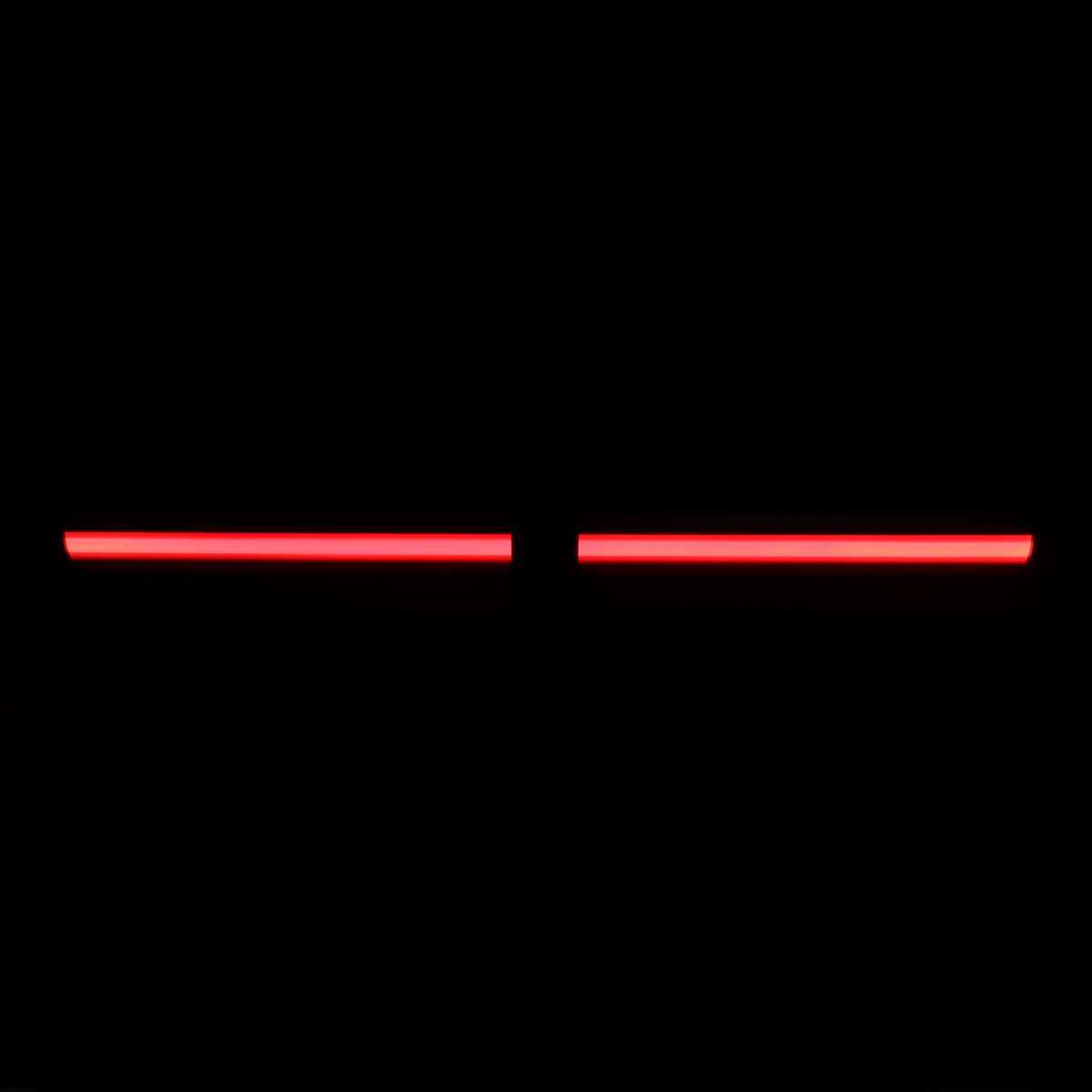 Universal Silver Finished Steel Adjustable Rear Step Bar w/ LED Brake Light For 2" Hitch Receiver