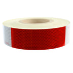 2" Wide Red/White DOT-C2 Approved Conspicuity Reflective Safety Tape (164 FT)