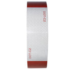 2" Wide Red/White DOT-C2 Approved Conspicuity Reflective Safety Tape (164 FT)